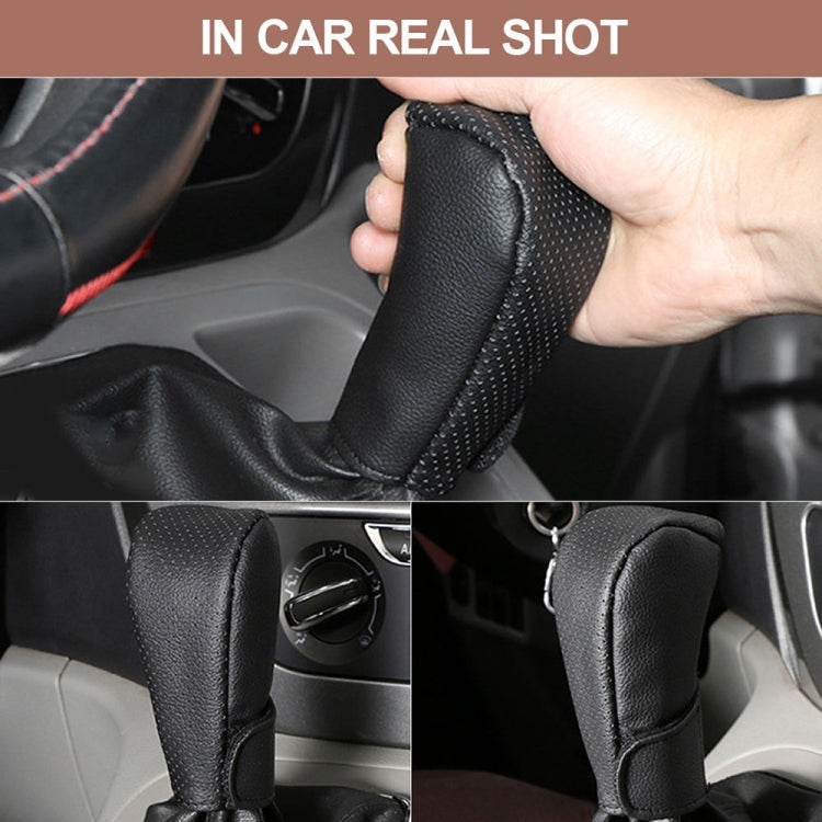 Universal Car Gear Shift Knob Cover Anti-slip PU Leather Protective Cover Universal Car Gear Shift Knob Cover Anti-slip PU Leather Protective Cover